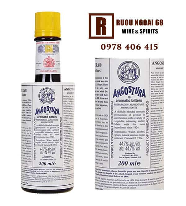 Rượu mùi Angostura bitters Nước Đắng