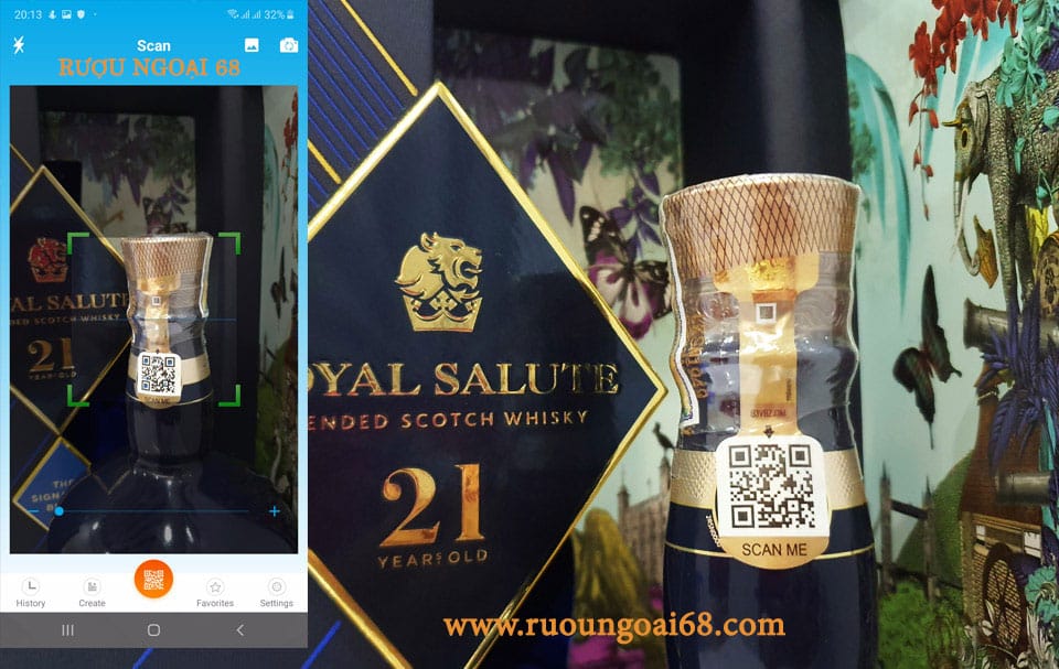 Rượu Chivas 21 Rượu chivas 21 hộp quà quét mã QR