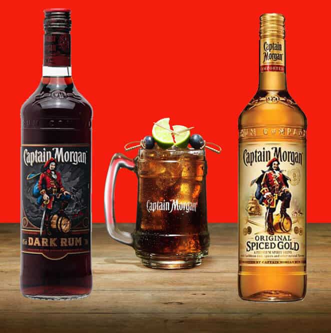 Rượu Captain Morgan 2 loaij