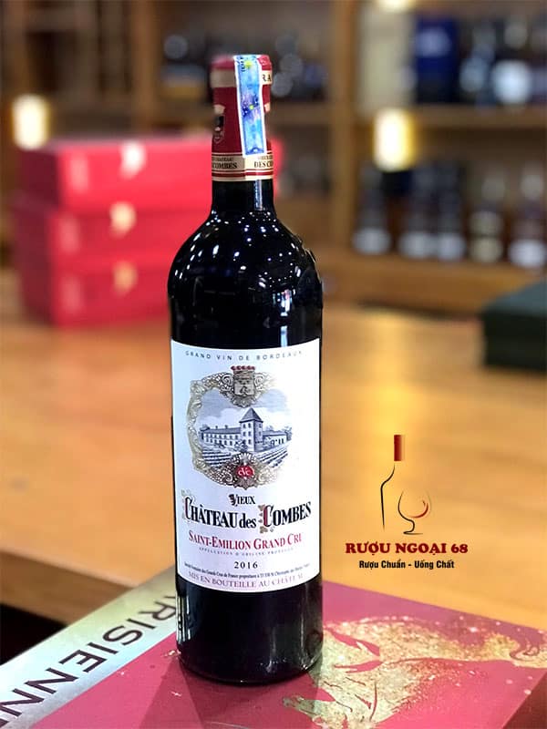 Rượu Vang Chateau des Combes thực tế