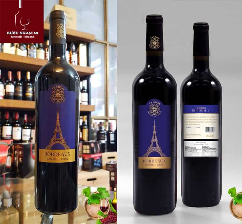 Rượu Vang La Chaux Bordeaux 13,5% 4 Rượu Vang La Chaux Bordeaux
