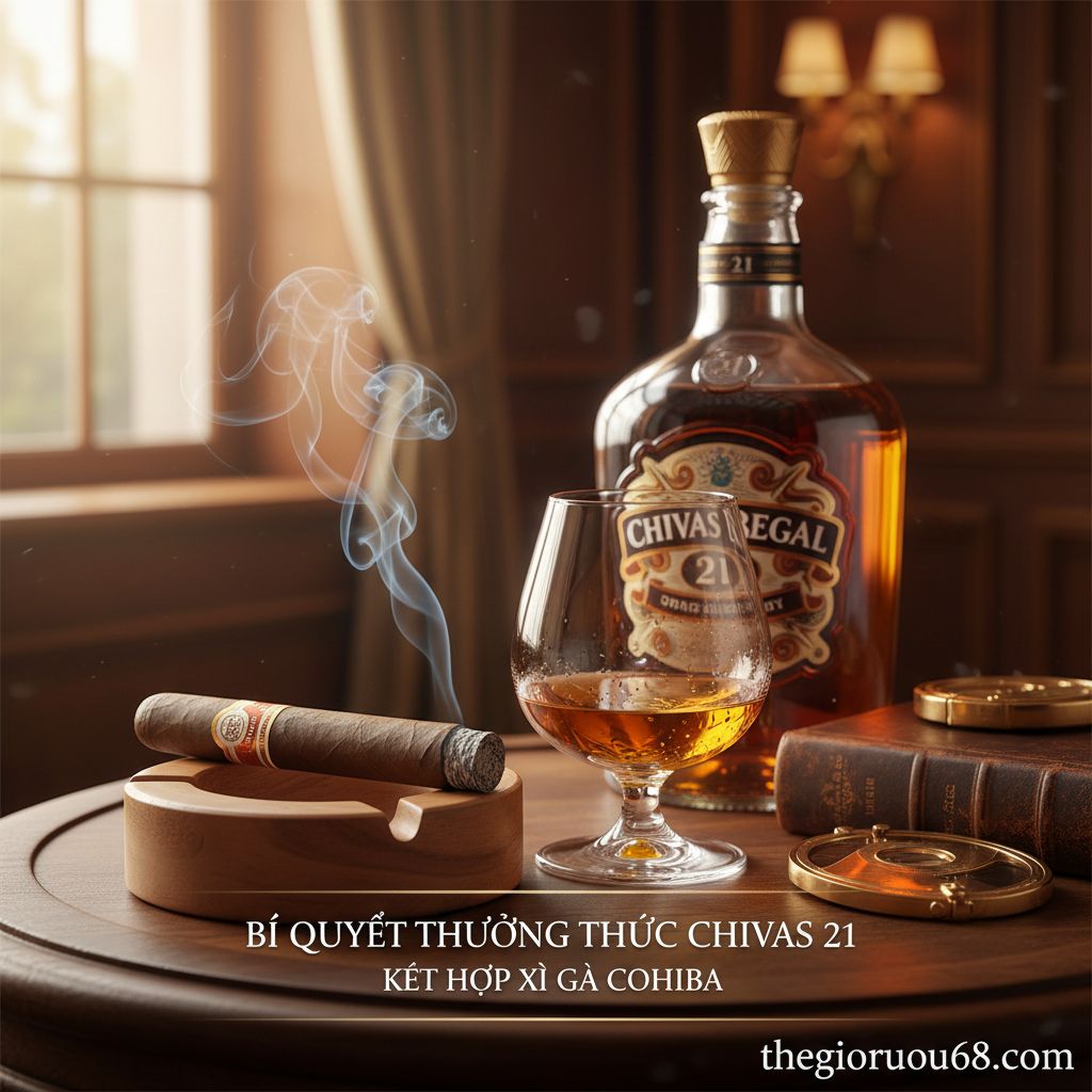 Cách uống rượu chivas 21 đúng chuẩn chuyên gia 4 Xì gà Cohiba Behike