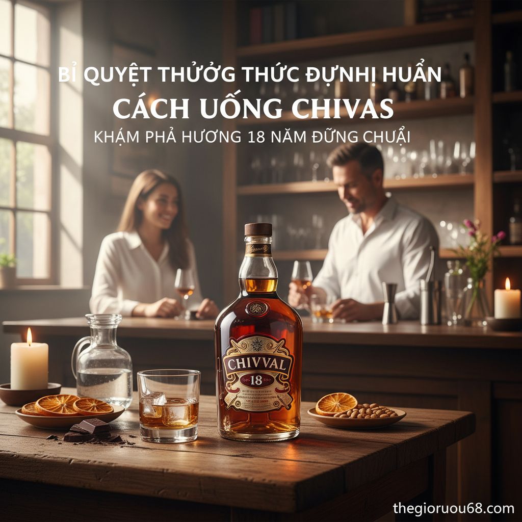 Cách uống rượu chivas 4 Chai Chivas Regal 18 năm