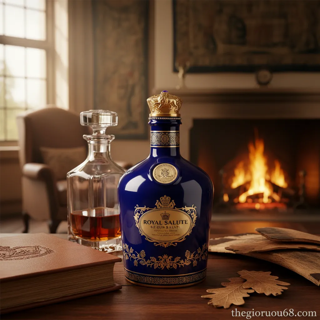 Giới thiệu rượu Royal Salute 62 Gun Salute 5 Chai Royal Salute 62 Gun Salute cận cảnh