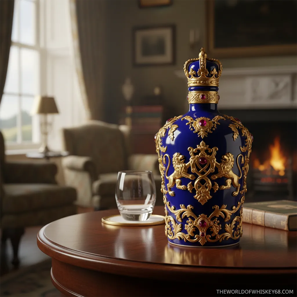 Giới thiệu rượu Royal Salute 62 Gun Salute 6 Chi tiết trang trí tinh xảo trên chai Royal Salute 62 Gun Salute