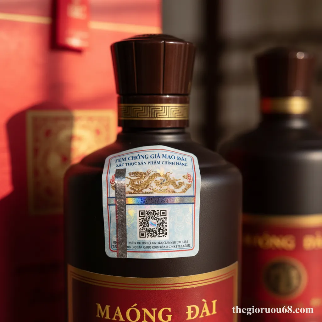 Cách phân biệt rượu Mao Đài thật giả cho người mới 4 Tem chống giả Mao Đài
