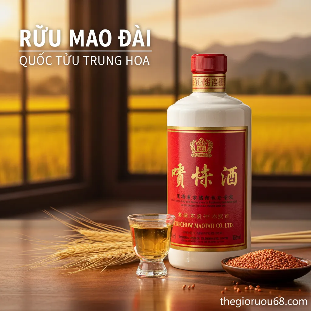 Rượu Mao Đài Là Gì? Nguồn Gốc và Lịch Sử 3 Chai Mao Đài cận cảnh